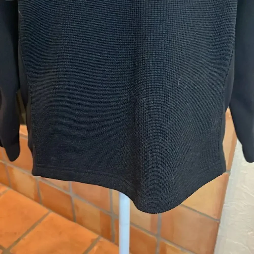 Spyder Boys Black Fleece Lined 1/4 Zip Pullover, size L!